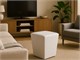 Pouf en faux cuir Pira in Jour