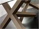 Table en bois et verre Cross  in Jour