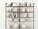 Design wall bookcase Pipe H180 Double in Living room