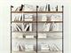 Design wall bookcase Pipe H120 Double in Living room