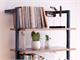 Wooden Wall Bookcase Step in Living room