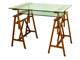 Wooden table stands Giotto in Office