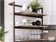 Wall Bookcase Dama L H140 in Living room