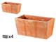 Cassetta in terracotta rettangolare Moderne in Esterno