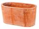 Semi-oval terracotta box Moderne in Outdoor