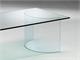 Curved crystal small table Ying Yang in Living room