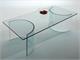 Table basse en verre courbé Ying Yang in Jour