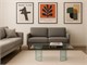 Curved crystal small table Ying Yang in Living room