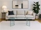 Curved crystal small table Ying Yang in Living room