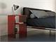 Acrylic glass night table with shelves Nora 2 in Bedrooms