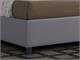 Upholstered single bed with fixed base Margherita in Bedrooms