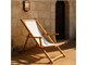 Wooden deck chair Afrodite in Outdoor