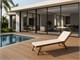 Wooden beach lounger Apollo in Outdoor