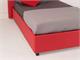 Letto 120 imbottito con contenitore Heart in Notte