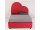 Letto 120 imbottito con contenitore Heart in Notte
