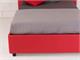 Letto 120 imbottito con contenitore Heart in Notte