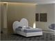 Letto 120 imbottito con contenitore Heart in Notte