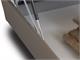 Letto 120 imbottito con contenitore Heart in Notte