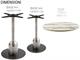 Round Bar Table Industrial in Living room