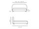 Letto imbottito Raquel  in Notte