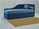 Letto singolo con letto estraibile Giulietta Double in Notte