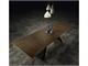 Extendible ceramic table with optional bases Paddle in Living room