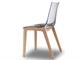 Chaise transparente Natural Zebra antishock in Jour