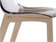 Chaise transparente Natural Zebra antishock in Jour