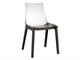 Chaise transparente Natural Zebra antishock in Jour