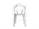 Chaise en plastique transparent Titi' in Jour