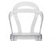 Chaise en plastique transparent Titi' in Jour