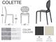 Plastic garden chair Colette in Outdoor