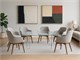 Bases in curved glass for crystal table Tao in Living room