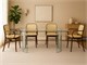 Bases in curved glass for crystal table Tao in Living room