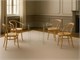 Bases in curved glass for crystal table Tao in Living room