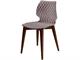 Design chair with wooden legs Uni 562 in Living room