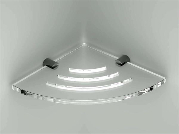 Mensola Doccia Angolare Adesiva - Acciaio Inox Con Ganci, Senza Foratura - Foto 9