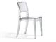 Transparent polycarbonate chair Isy  in Living room