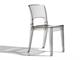 Transparent polycarbonate chair Isy  in Living room