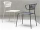 Chaise de jardin avec accoudoirs Lisa Club in Extérieur
