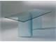 Curved glass base for glass table Siddartha in Living room