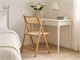 Folding wooden chair 188 in Living room