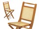 Chaise pliante vintage en bois  in Jour