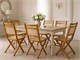Chaise pliante vintage en bois  in Jour