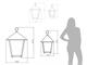 Outdoor hanging lantern Boccaccio  in Lighting