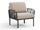 Outdoor armchair Anthracite Komodo in Outdoor