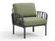 Outdoor armchair Anthracite Komodo in Outdoor