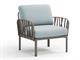 Outdoor armchair Dove-grey Komodo in Outdoor