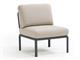 Garden armchair Anthracite Komodo Central Element in Outdoor