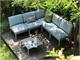 Garden armchair Anthracite Komodo Central Element in Outdoor